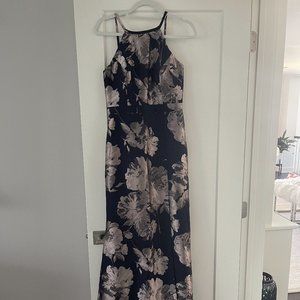 Avery G Blue Floral Gown